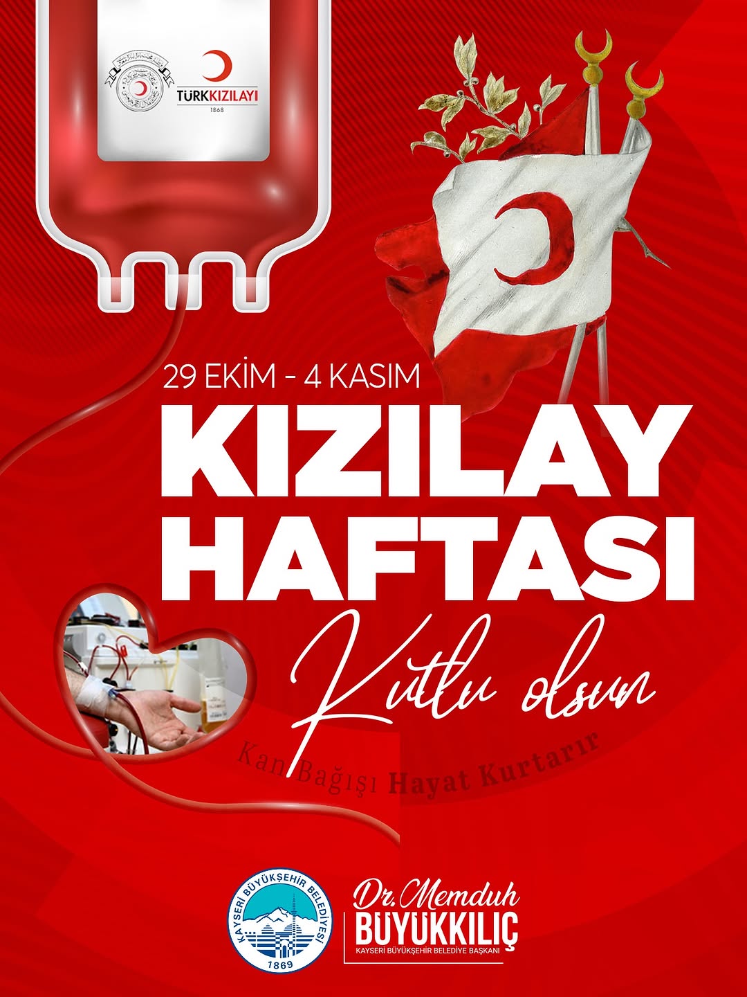 Kayseri Büyükşehir Belediye Başkanı, Kızılay Haftası'nı Kutladı